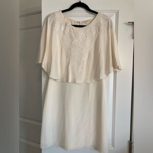 Kobi Halperin Silk and Lace Cream Dress NWOT Size 4